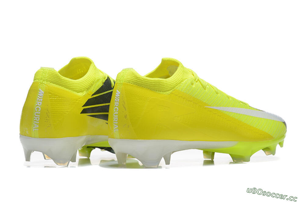 Men's Nike Air Zoom Mercurial Vapor 16 Elite FG Firm Ground Low-Tops Football Boots - Yellow/Black/White 9