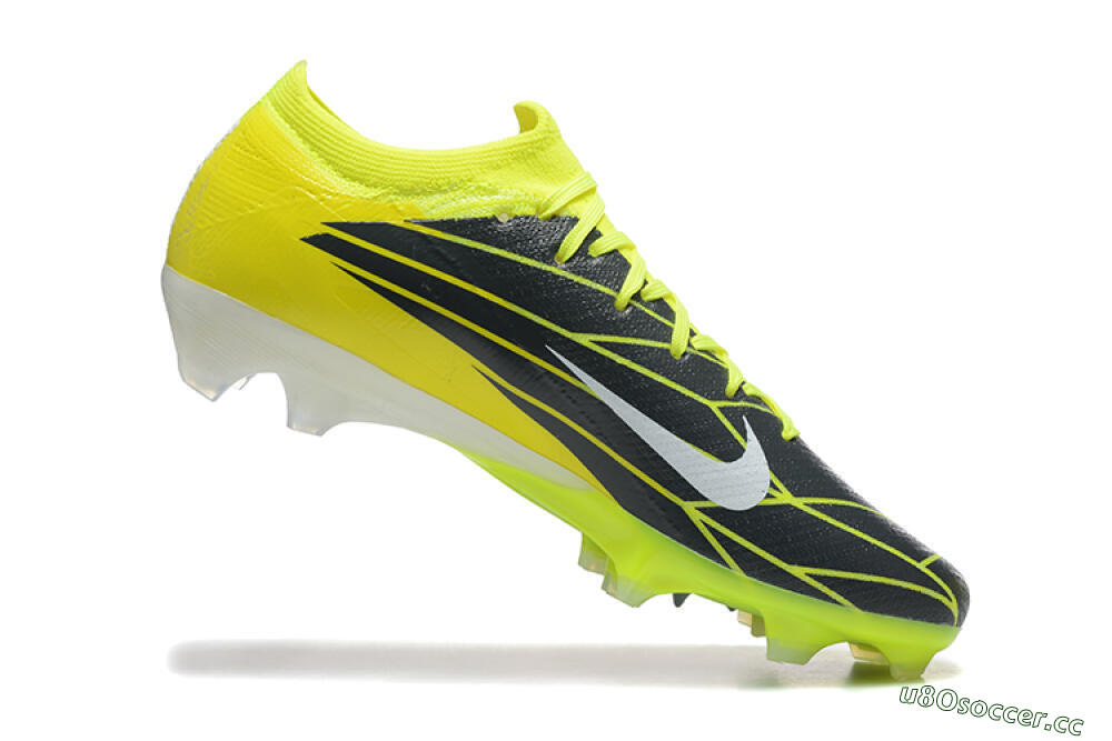 Men's Nike Air Zoom Mercurial Vapor 16 Elite FG Firm Ground Low-Tops Football Boots - Yellow/Black/White 7