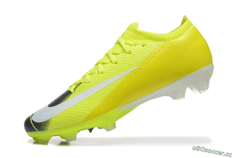 Men's Nike Air Zoom Mercurial Vapor 16 Elite FG Firm Ground Low-Tops Football Boots - Yellow/Black/White 8