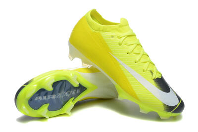 Men's Nike Air Zoom Mercurial Vapor 16 Elite FG Firm Ground Low-Tops Football Boots - Yellow/Black/White