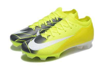 Men's Nike Air Zoom Mercurial Vapor 16 Elite FG Firm Ground Low-Tops Football Boots - Yellow/Black/White