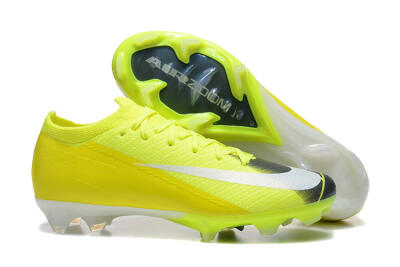 Men's Nike Air Zoom Mercurial Vapor 16 Elite FG Firm Ground Low-Tops Football Boots - Yellow/Black/White