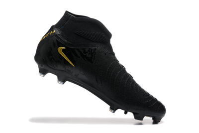 Men's Nike Phantom Luna Elite FG Firm Ground High-Tops Football Boots - Black/Gold