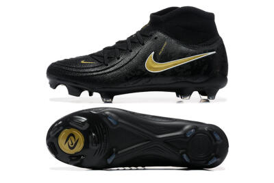 Men's Nike Phantom Luna Elite FG Firm Ground High-Tops Football Boots - Black/Gold