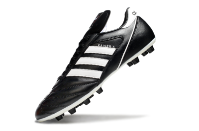 Men's Adidas Kaiser 5 FG Firm Ground Low-Tops Football Boots - Black/White