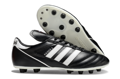 Men's Adidas Kaiser 5 FG Firm Ground Low-Tops Football Boots - Black/White