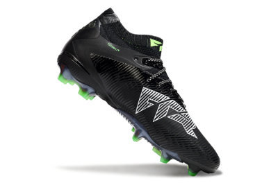 Men's Puma Future 8 Ultimate FG Firm Ground Low-Tops Football Boots - Black/White/Yellow