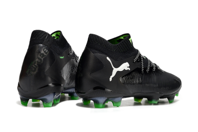 Men's Puma Future 8 Ultimate FG Firm Ground Low-Tops Football Boots - Black/White/Yellow
