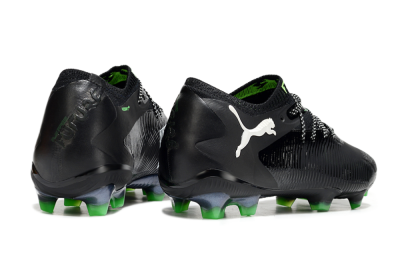 Men's Puma Future 8 Ultimate FG Firm Ground Low-Tops Football Boots - Black/White/Yellow