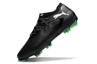 Men's Puma Future 8 Ultimate FG Firm Ground Low-Tops Football Boots - Black/White/Yellow