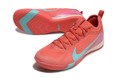 Men's Nike Air Zoom Mercurial Vapor 16 Pro IC Indoor & Futsal Low-Tops Football Shoes - Red/Jade/Pink