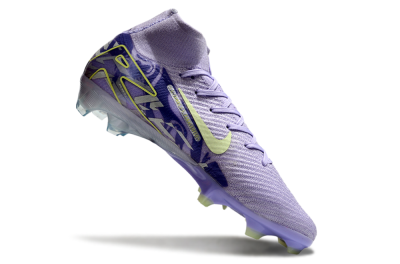 Unisex Nike Air Zoom Mercurial Superfly 10 Elite FG Firm Ground High-Tops Football Boots - Purple/Yellow