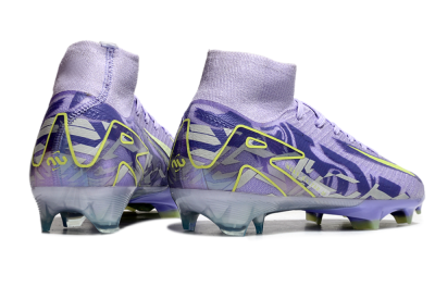 Unisex Nike Air Zoom Mercurial Superfly 10 Elite FG Firm Ground High-Tops Football Boots - Purple/Yellow