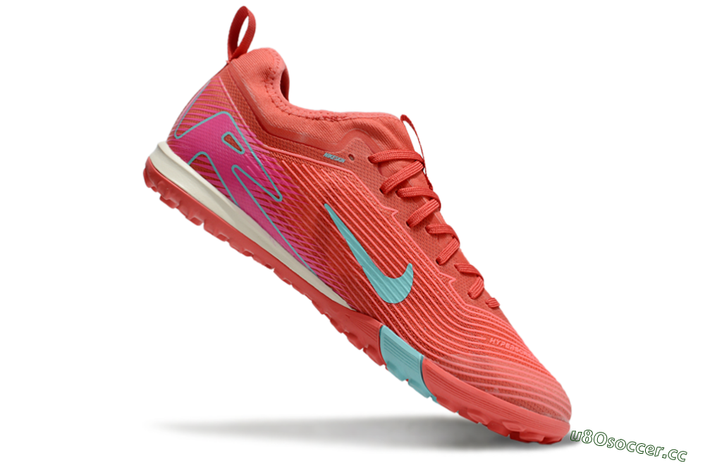 Unisex Nike Air Zoom Mercurial Vapor 16 Pro TF Artificial Turf Low-Tops Football Shoes - Red/Jade/Pink 4