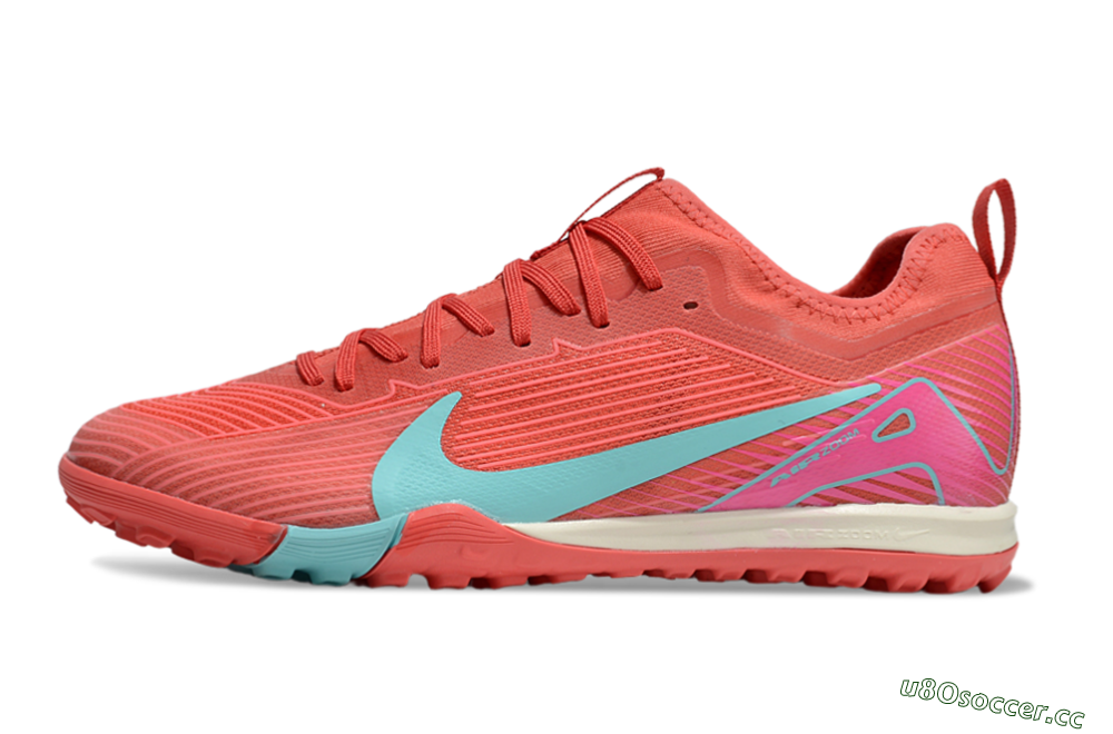 Unisex Nike Air Zoom Mercurial Vapor 16 Pro TF Artificial Turf Low-Tops Football Shoes - Red/Jade/Pink 0