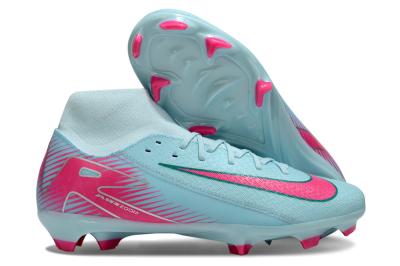 Men's Nike Air Zoom Mercurial Superfly 10 Elite FG Firm Ground High-Tops Football Boots - Jade/Pink/White