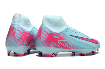 Men's Nike Air Zoom Mercurial Superfly 10 Elite FG Firm Ground High-Tops Football Boots - Jade/Pink/White