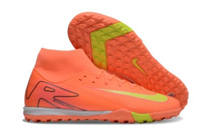 Men's Nike Air Zoom Mercurial Superfly 10 Elite TF Artificial Turf High-Tops Football Shoes - Red/Yellow/White