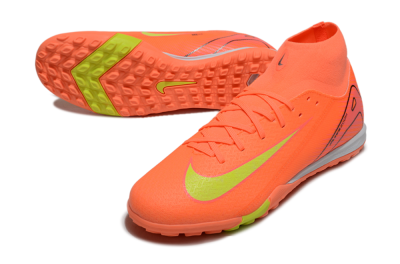 Men's Nike Air Zoom Mercurial Superfly 10 Elite TF Artificial Turf High-Tops Football Shoes - Red/Yellow/White