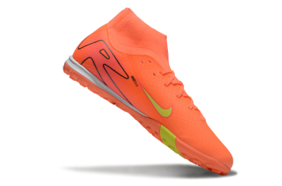 Men's Nike Air Zoom Mercurial Superfly 10 Elite TF Artificial Turf High-Tops Football Shoes - Red/Yellow/White