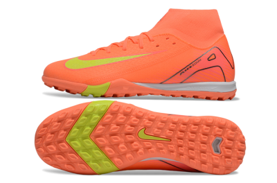 Men's Nike Air Zoom Mercurial Superfly 10 Elite TF Artificial Turf High-Tops Football Shoes - Red/Yellow/White