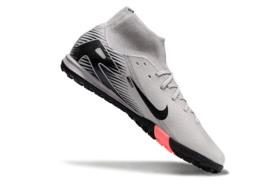 Men's Nike Air Zoom Mercurial Superfly 10 Elite TF Artificial Turf High-Tops Football Shoes - Grey/Black/Pink