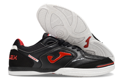 Men's Joma Top Flex IC Indoor & Futsal Low-Tops Football Shoes - Black/Red/White