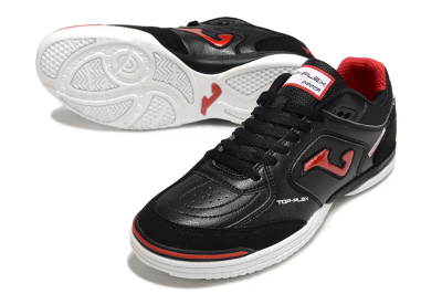 Men's Joma Top Flex IC Indoor & Futsal Low-Tops Football Shoes - Black/Red/White