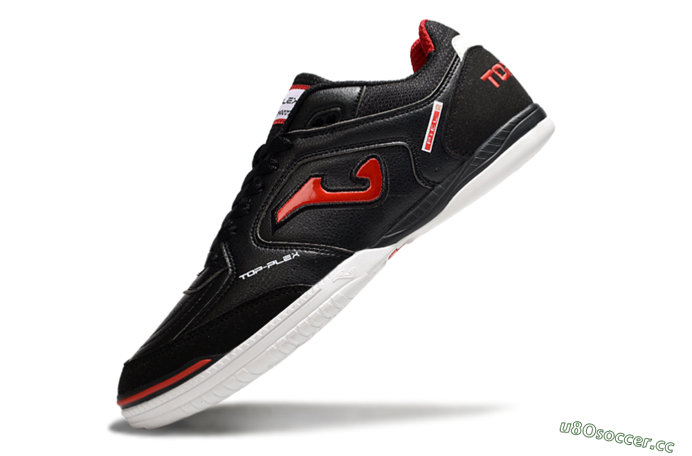 Men's Joma Top Flex IC Indoor & Futsal Low-Tops Football Shoes - Black/Red/White 5