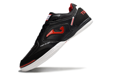 Men's Joma Top Flex IC Indoor & Futsal Low-Tops Football Shoes - Black/Red/White