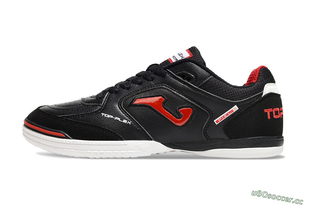 Men's Joma Top Flex IC Indoor & Futsal Low-Tops Football Shoes - Black/Red/White 0