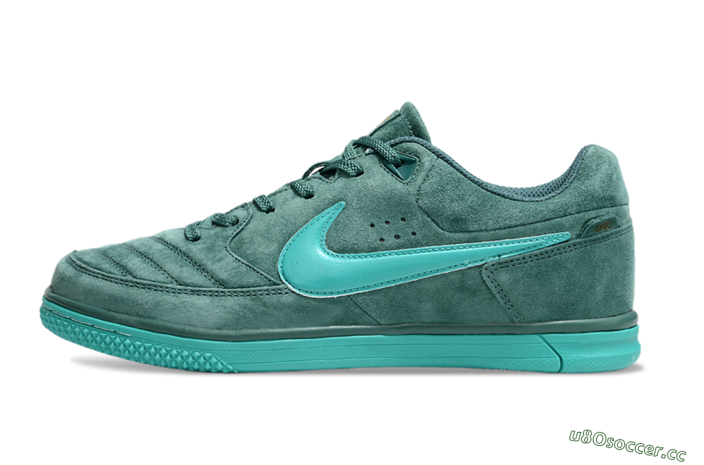 Men's Nike Street Gato IC Indoor & Futsal Low-Tops Football Shoes - Green/Green 0