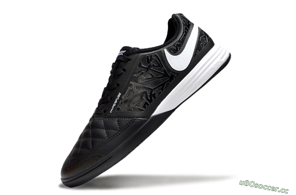 Men's Nike Lunar Gato 2 IC Indoor & Futsal Low-Tops Football Shoes - Black/White 5