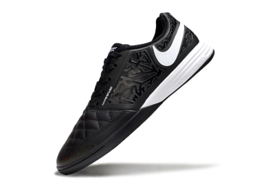 Men's Nike Lunar Gato 2 IC Indoor & Futsal Low-Tops Football Shoes - Black/White