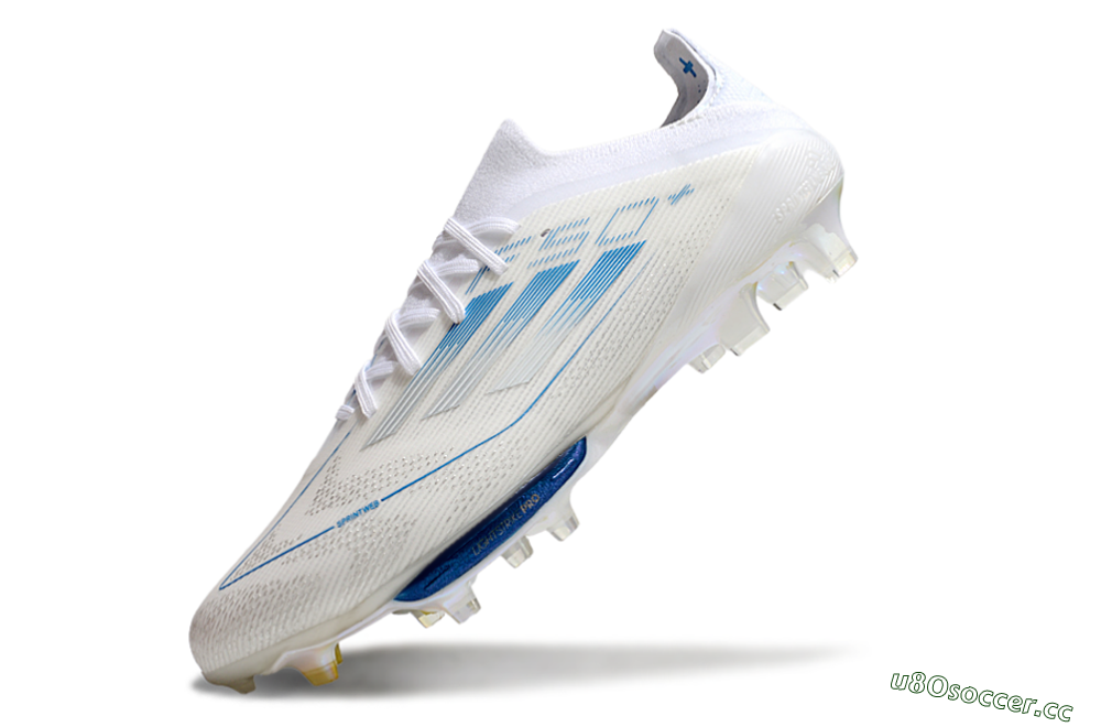 Men's Adidas F50+ Elite Lightstrike Pro FG Firm Ground Low-Tops Football Boots - Beige/White/Blue 5