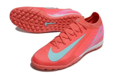 Unisex Nike Air Zoom Mercurial Vapor 16 Elite TF Artificial Turf Low-Tops Football Shoes - Red/Jade/Pink