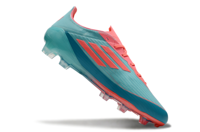 Men's Adidas F50 Elite FG Firm Ground Low-Tops Football Boots - Jade/Red/Blue