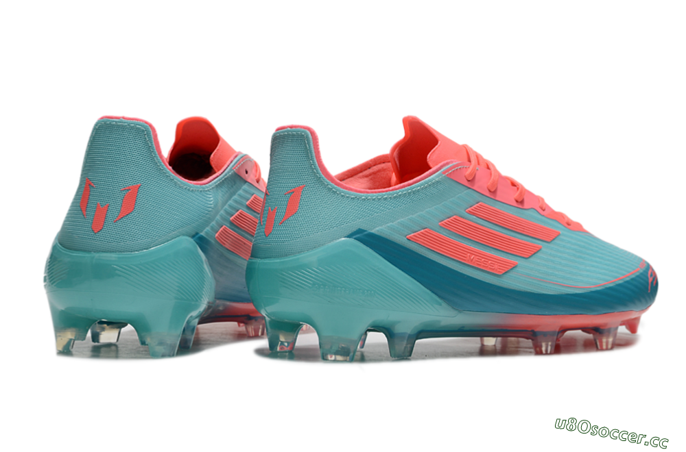 Men's Adidas F50 Elite FG Firm Ground Low-Tops Football Boots - Jade/Red/Blue 6
