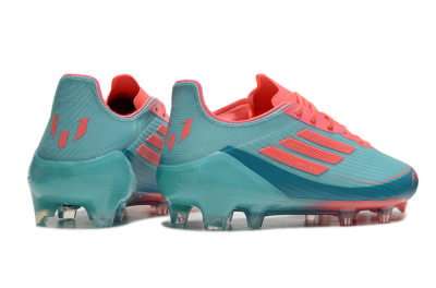 Men's Adidas F50 Elite FG Firm Ground Low-Tops Football Boots - Jade/Red/Blue