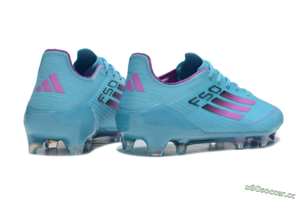 Men's Adidas F50 Elite FG Firm Ground Low-Tops Football Boots - Jade/Purple/Black 6