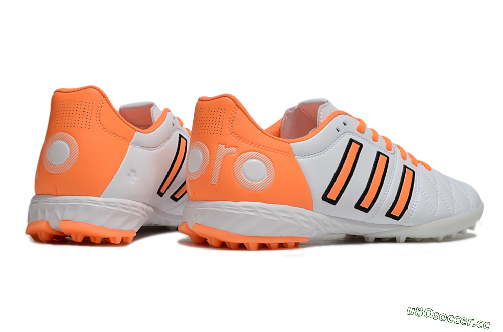 Men's Adidas Adipure 11Pro x PD25 Trx TF Artificial Turf Low-Tops Football Shoes - White/Black/Orange 6