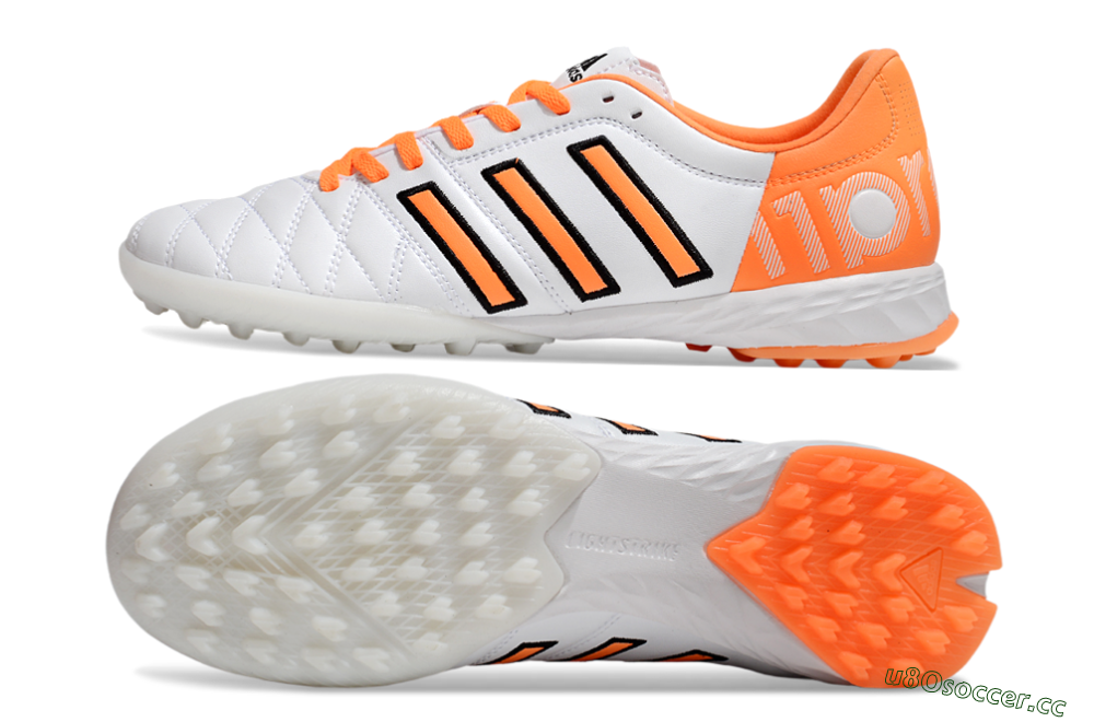 Men's Adidas Adipure 11Pro x PD25 Trx TF Artificial Turf Low-Tops Football Shoes - White/Black/Orange 1