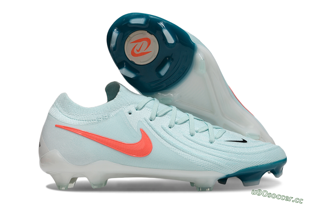 Men's Nike Phantom Luna Elite FG Firm Ground Low-Tops Football Boots - Jade/Red/White 2