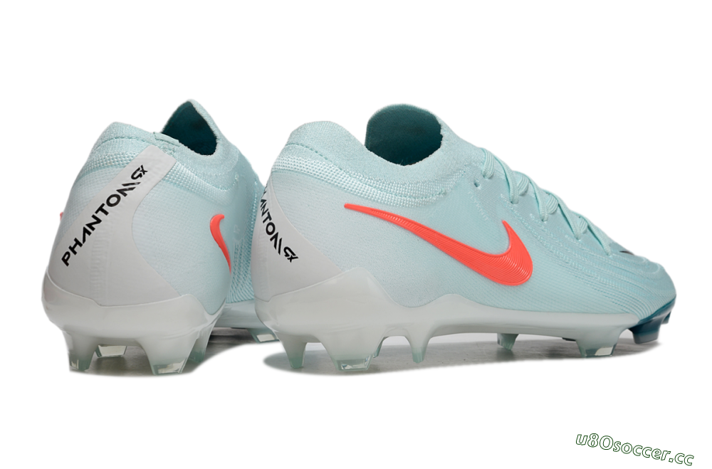 Men's Nike Phantom Luna Elite FG Firm Ground Low-Tops Football Boots - Jade/Red/White 6