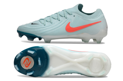 Men's Nike Phantom Luna Elite FG Firm Ground Low-Tops Football Boots - Jade/Red/White