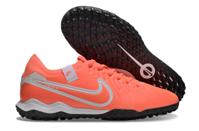 Men's Nike Tiempo Legend 10 Pro TF Artificial Turf Low-Tops Football Shoes - Red/White/Black