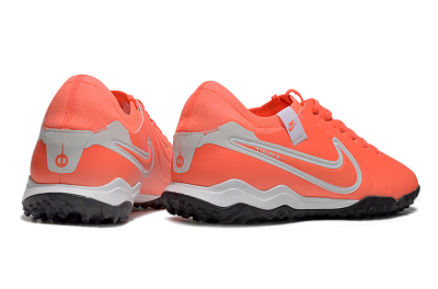 Men's Nike Tiempo Legend 10 Pro TF Artificial Turf Low-Tops Football Shoes - Red/White/Black