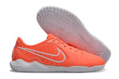Men's Nike Tiempo Legend 10 Academy IC Indoor & Futsal Low-Tops Football Shoes - Red/White