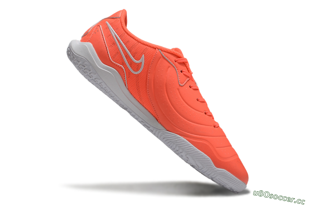 Men's Nike Tiempo Legend 10 Academy IC Indoor & Futsal Low-Tops Football Shoes - Red/White 4