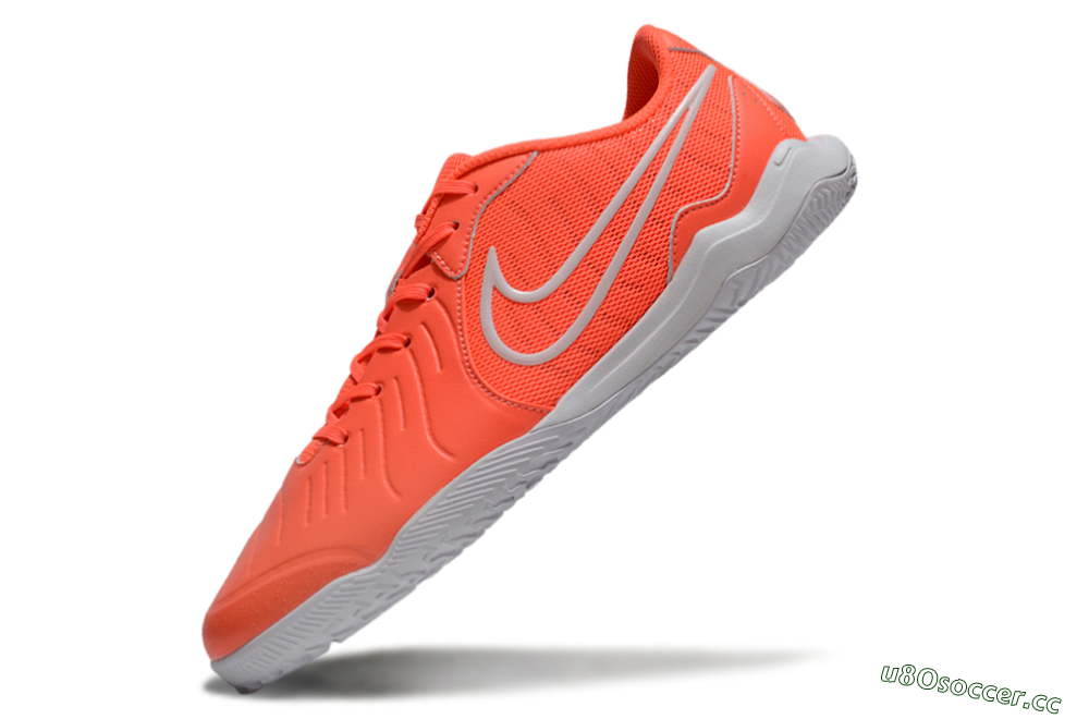 Men's Nike Tiempo Legend 10 Academy IC Indoor & Futsal Low-Tops Football Shoes - Red/White 5